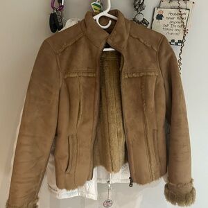 Calvin Klein Jeans Brown Teddy Jacket